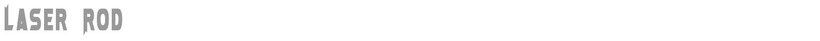 Laser Rod font preview